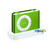 苹果(Apple)iPod shuffle 1G MP3播放器(绿色)