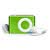 苹果(Apple)iPod shuffle 1G MP3播放器(绿色)