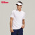 威尔胜（Wilson）官方男款Seamless网球一体织拉链POLO衫领运动T恤运动休闲网球服 亮白色-WM00117331WTA 170/92A/S