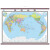 2024年 世界地图挂图 约2米*1.5米
