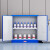 沛桥安全柜PQ-2985酸碱液体危化品GA双锁柜实验柜 30加仑蓝色pp内衬