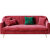 歌木思北欧轻奢ins简约三人位新款现代布艺红色沙发小户型网红款沙发 酒红色 单人
