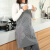 美厨（maxcook）围裙 可擦手加厚布料厨房围裙 防污防油防水家居围裙 黑色MCPJ127