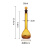天玻 容量瓶玻璃加厚定量瓶A级可过检磨口具塞 棕色 50ml 