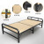 优只折叠床单人双人112米家用出租房经济型小床简易竹床铁架硬板床 升级款优选加厚松木床板80cm质