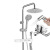 欧琳（OULIN） 淋浴花洒套装增压花洒喷头花洒三件套淋雨器家用电镀银OL-CH3506