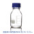 悦成 实验室蓝盖瓶 透明棕色丝口瓶 大口蓝盖试剂瓶  玻璃方瓶 蓝盖试剂瓶 250ml【透明】 现货 