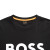 雨果博斯（HUGO BOSS） BOSS男装T恤商务休闲男装上衣棉质短袖简约logo款 黑色（50481923） XL（175-200斤）仅供参考