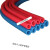 自来水管防冻套管彩色橡塑保温管ppr红蓝水管保护套空调铜管铁管 国标B1内径25*7mm1.8米蓝色