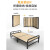 优只折叠床单人双人112米家用出租房经济型小床简易竹床铁架硬板床 升级款优选加厚松木床板80cm质