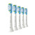 飞利浦（PHILIPS）【海外直邮】 电动牙刷头 HX3/HX6/HX9系列电动牙刷替换装 HX9045 白色（5支装）