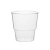 沉弗 一次性杯子硬塑料杯商务航空杯喝水杯透明加厚啤酒杯可定制印刷 磨砂台阶200ml 100个