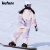 酷峰（kufun）新款韩版滑雪服男女加厚保暖防水单双板装备分体滑雪衣裤情侣雪衣 粉紫心上衣 S