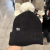 阿迪达斯（adidas） 运动帽子男帽女帽冬季新款时尚百搭潮流保暖针织毛线帽子 GU6162黑白/毛球 以专柜实物为准