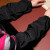冰禹 BYsp-02 防水袖套 防油污工作秋冬厨房劳保防雨绸布套袖护袖(1双) 黑色40cm