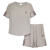 采梵（Coiarfan）休闲时尚运动服套装女2023夏季新款短裤小个子洋气减龄两件 驼色 3XL（建议130-140斤）