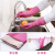 克林莱韩国/越南橡胶手套洗衣家务劳保厨房洗碗加厚胶皮防水手套耐用 L号 粉色