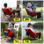 原始人 户外折叠椅 便携钓鱼椅子简易马扎凳月亮椅露营躺椅休闲沙滩椅 嫣红色+收纳袋