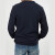 TOMMY HILFIGER 春夏新款时尚潮流男士长袖T恤华夫格打底衫男装 深蓝色09T3585-410 L