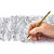 施德楼（STAEDTLER）德国原装进口 小学生铅笔 绘图铅笔 素描美术绘画铅笔 小蜜蜂铅笔 120 2H 6支散装