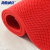 海斯迪克 HK-53 PVC镂空防滑垫 S形塑料地毯浴室地垫 红色2*1米加密5mm