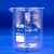 冰禹 BY-7002 玻璃烧杯 耐高温刻度杯 加厚玻璃仪器 实验器材 小学科学实验室烧杯 2000ml