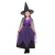 万圣节服装儿童cosplay动漫服饰女巫角色扮演小巫女小魔女 高贵小紫巫 140cm