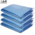 工品库(GONGPINKU)商用彩色大号垃圾袋 分类袋 加厚塑料平口袋 60*80cm蓝色（50个）