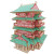 玩控 3d木质拼插立体拼图中国传统古代建筑拼装房子木制模型手工diy 滕王阁
