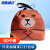 海斯迪克 HKL-323 外卖打包袋 束口袋抽绳手提袋 棕熊 小号30*20*10底(50个)