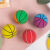 麦思伦（MAISILUN）皮球1-3岁 橡胶弹力球无需充气掌上篮球室内静音足球儿童玩具 双拼色1个【颜色随机】 直径6厘米【颜色随机】
