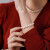 海蒂圆珠7.5-8.5mm14K金灯笼扣精选淡水珍珠手链女送女友礼物附证书母亲节礼物