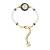 香奈儿（Chanel）女士金色珍珠链条双C手镯 香奈儿手镯 均码
