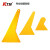 KTM汽车贴膜工具玻璃墙纸手机贴膜三角小刮板牛筋小刮片黄小刮子 A12 黄中刮