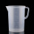 冰禹 BYlj-311 塑料计量杯 透明量杯烧杯 带刻度杯 测量杯容量杯 3000ml
