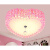 嗣音卧室灯LED吸顶灯温馨浪漫简约现代公主房间女孩婚房田园 心形 三色变光LED (48瓦)