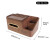 汉时汉时黑胡桃木实木纸巾盒办公收纳盒桌面多功能笔筒抽纸盒HDA214 胡桃木(侧抽款)