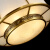 沙尔克（SHAERKE）新中式LED半吊吸顶灯书房餐厅卧室全铜灯具新古典灯饰 半吊款 直径50CM