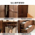 源氏木语实木衣柜北欧家用卧室柜子储物柜现代简约黑胡桃木衣橱B款2.2米高
