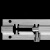 安燚 L型3寸普通插销201 不锈钢明插销迷你插销老式锁扣AYQ-026