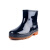 品之德 PVC低筒雨鞋牛筋底低帮雨靴工作水鞋胶鞋 PX--035 黑色 41码