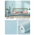 亚麻自粘防水无缝墙布全屋现代简约卧室客厅素色家用墙纸 浅蓝色