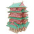 玩控 3d木质拼插立体拼图中国传统古代建筑拼装房子木制模型手工diy 滕王阁