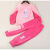 迪士尼秋冬季加绒加厚女童套装卫衣两件套休闲运动时尚洋气童装一整套 紫色配粉色 卫衣套装 150