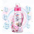 日本进口 花王(KAO) 超浓缩含柔顺剂的洗衣液 玫瑰花果香 780g（新旧包装随机发货）