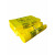 定制黄色手提式平口式垃圾袋废物塑料大号一次性包装袋袋 100个厚提手5L10L桶42*48 加厚