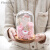 第一爱永生花粉玫瑰独角兽玻璃罩礼盒母亲节520生日礼物送女友表白