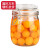 全适 无铅玻璃密封罐收纳罐750ml 透明蜂蜜柠檬储物罐 腌制储存罐