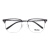 MUISE眼镜框全框光学镜架男女款MSA001 TW01透明灰色+银色53mm配镜片