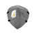 耐呗斯（NABES）口罩KN95级 9502VC 防尘飞沫及雾霾 折叠头带式 活性炭带呼吸阀 20只 工业口罩